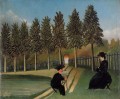 el artista pintando a su esposa 1905 Henri Rousseau Postimpresionismo Primitivismo ingenuo